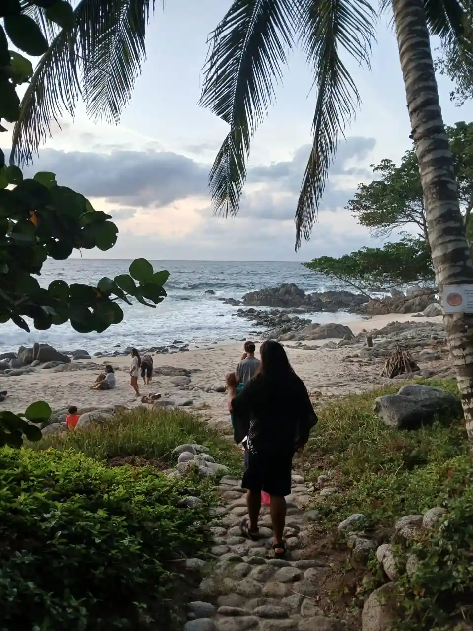 Caminata en la playa
